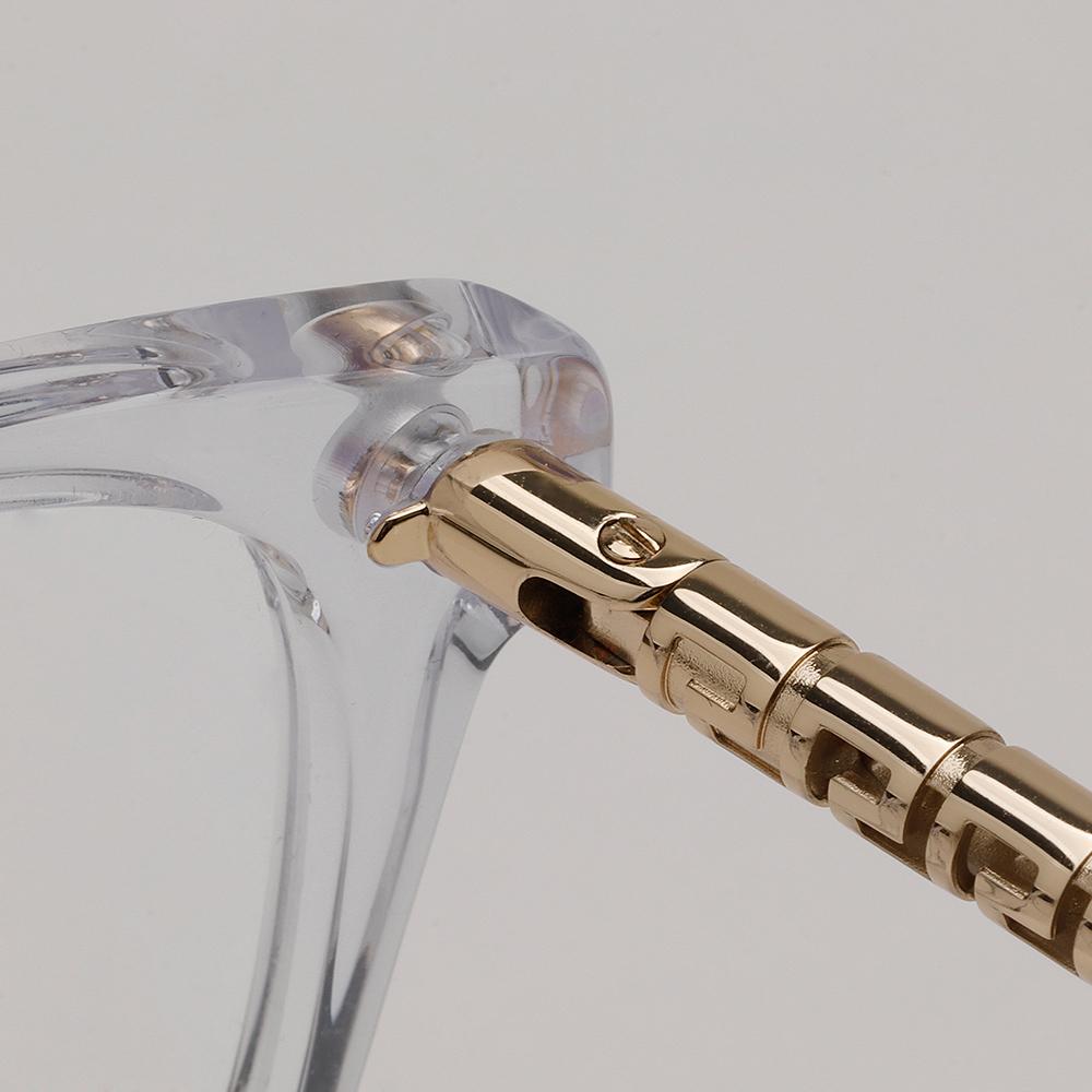 Versace Chain Temple Round Acetate Eyeglasses Unisex VE3353 148