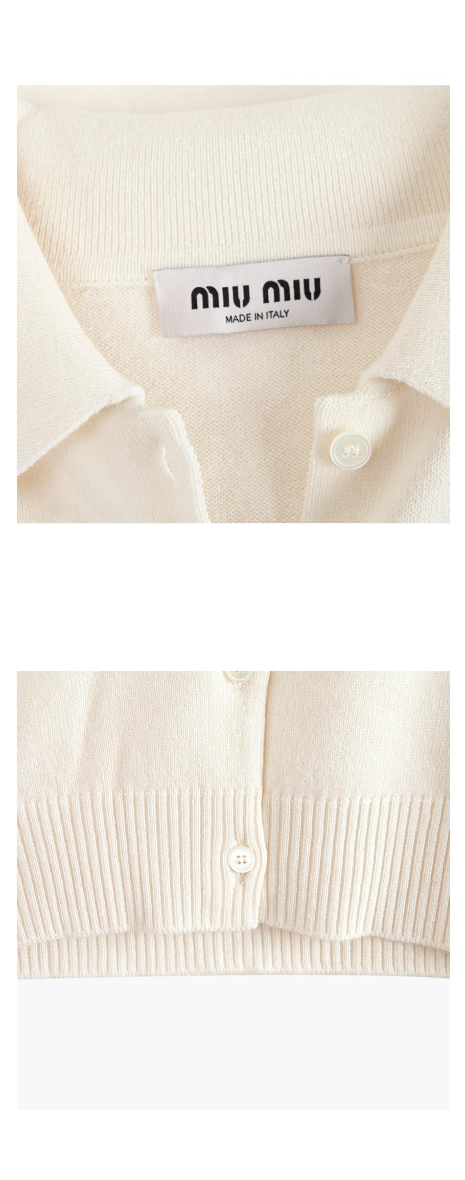 Miu Miu Cashmere Knit Cardigan