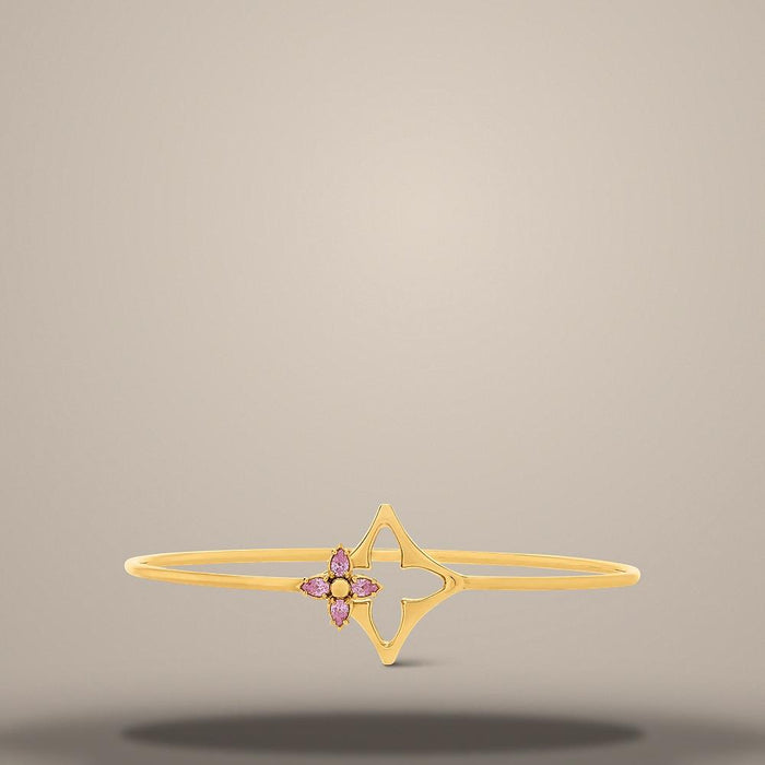 Louis Vuitton Flowergram Strass Bracelet Gold-Tone Metal