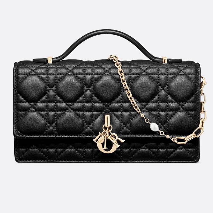 DIOR My Dior Mini Shoulder Bag Black Leather S0980ONMJ M900
