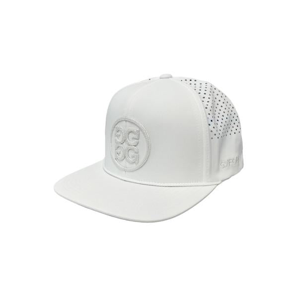 G/FORE Circle Perforated Delta Cap Hat Snow White GMH000140 SNO
