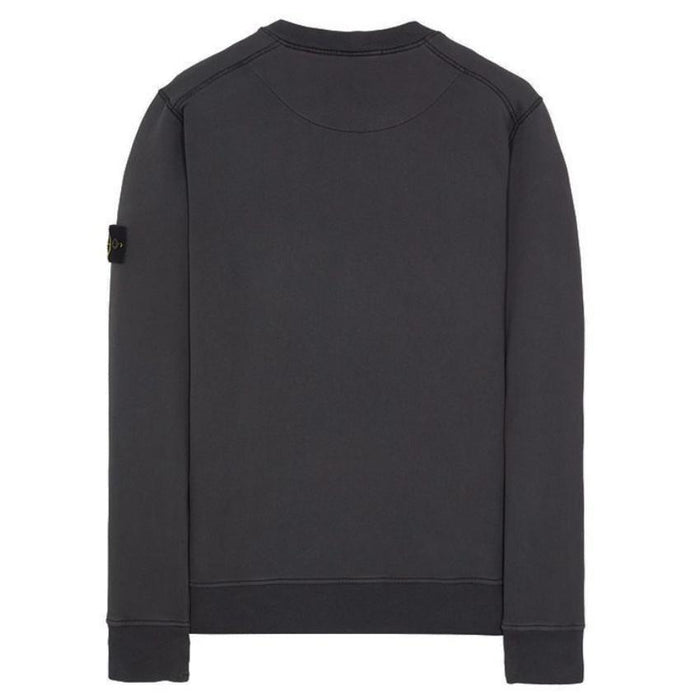 STONE ISLAND Green Cotton Crewneck Sweatshirt Unisex