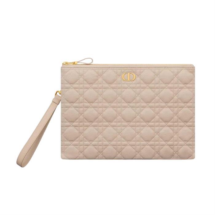 DIOR Caro Large Daily Pouch Women’s Leather Clutch Bag