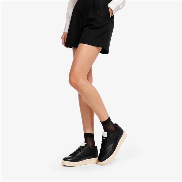 JIL SANDER Leather Panel Low-Top Sneakers Women White
