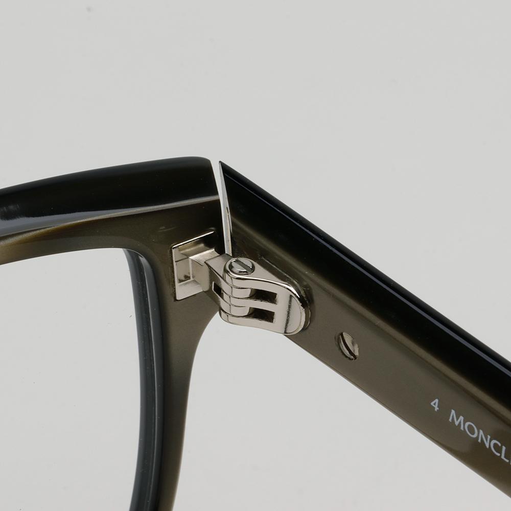Moncler Black Square Cat Eye Acetate Oversized Eyeglasses Frames ML5155 001