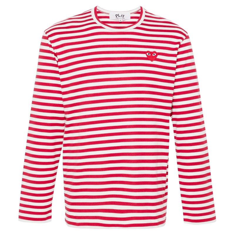 Comme des Garcons Unisex Striped Long Sleeve T-Shirt
