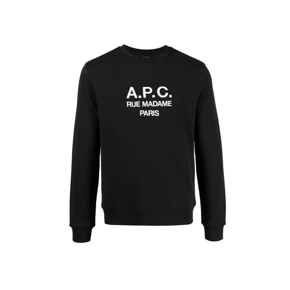 A.P.C. Rufus Logo Embroidered Sweatshirt Black Men