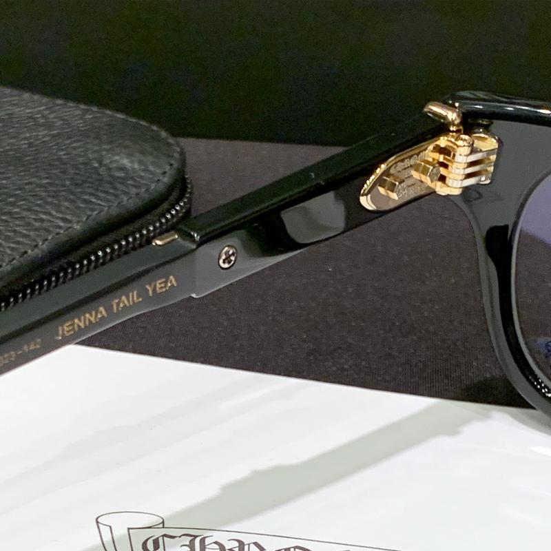 Chrome Hearts Zegna Tail Yeh 18K Gold-Plated Eyeglasses 49mm