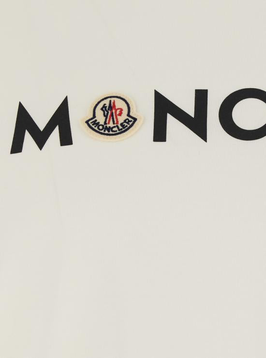 Moncler White Cotton Short Sleeve T-Shirt for Men