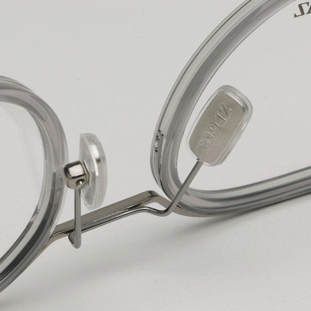 Zegna Titanium Round Eyeglass Frames Unisex Asian Fit EZ5292 D 020