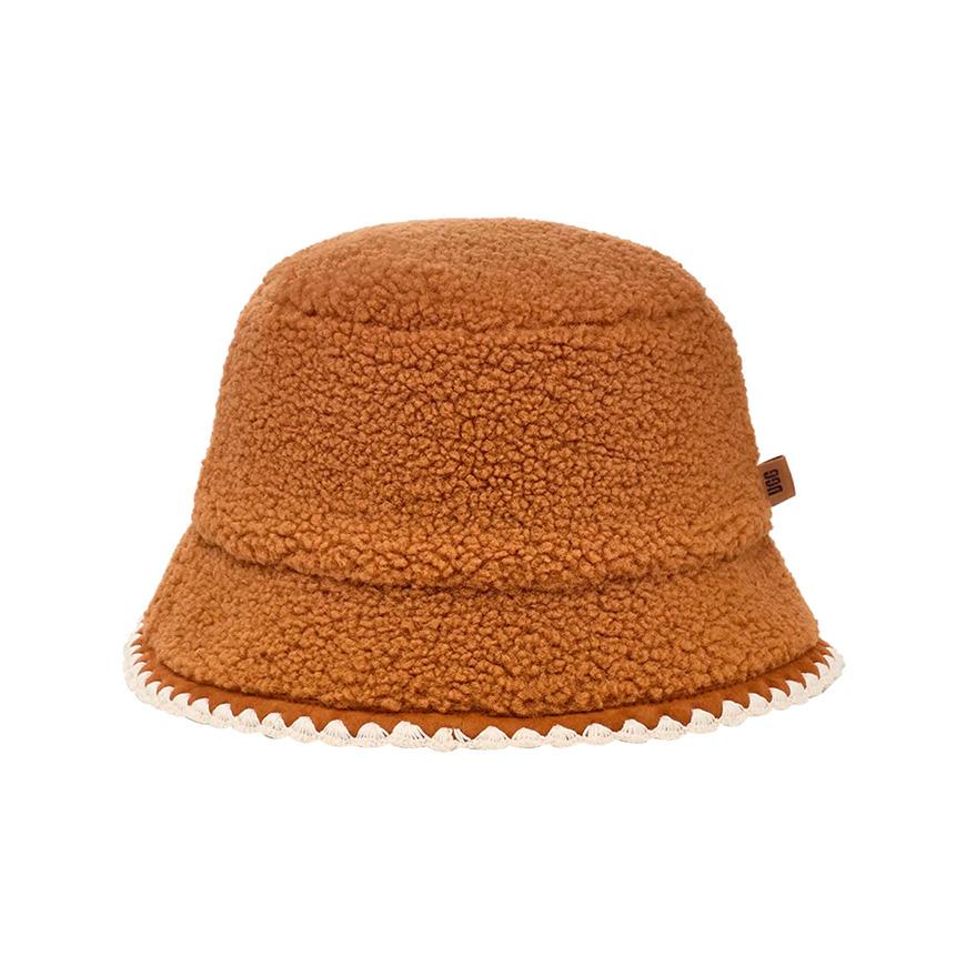 Ugg Women’s Plush Scalloped Cap Hat 100914 CHESTNUT