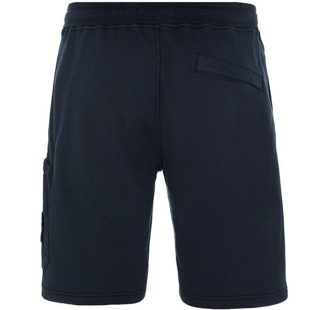 STONE ISLAND Navy Logo Patch Training Shorts Men