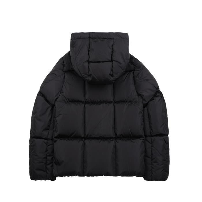 Moncler Hooded Short Down Jacket Black