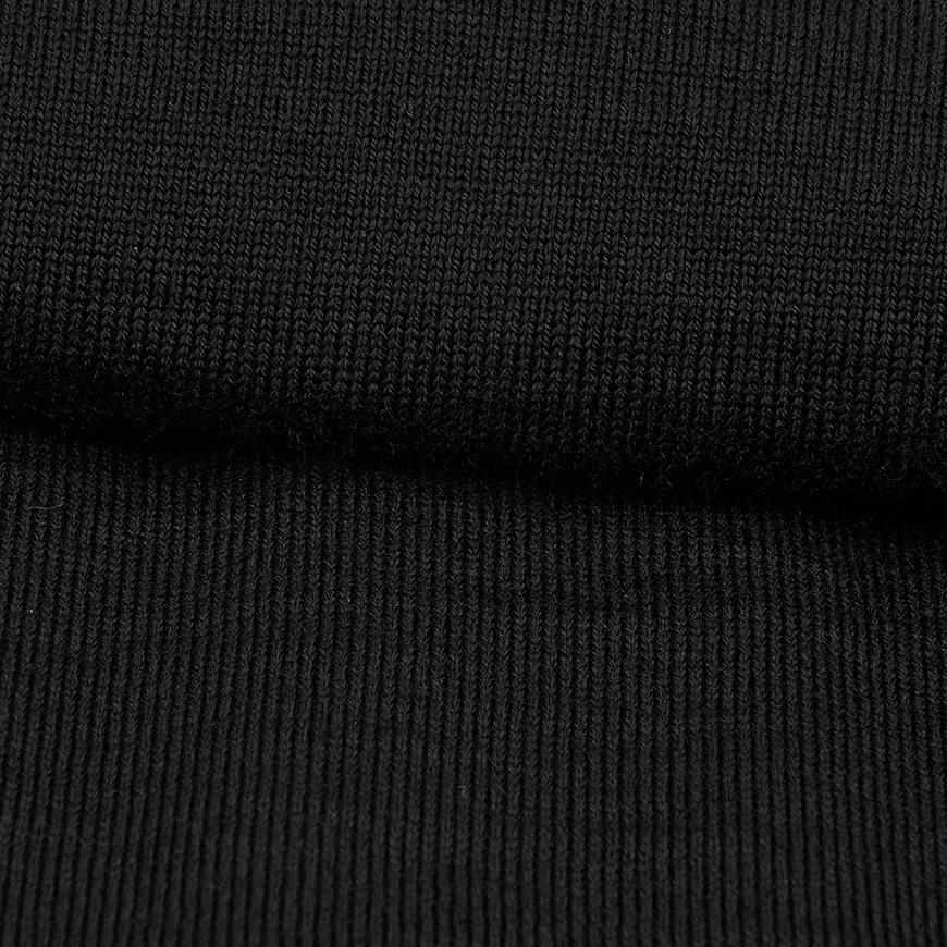 HUGO BOSS Men’s Zip-Up Cardigan with Embroidered Logo Black Knit