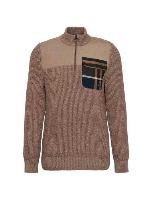 Barbour Men’s Miller Regular Knit Half Zip Sweater Navy MKN1615 TA71