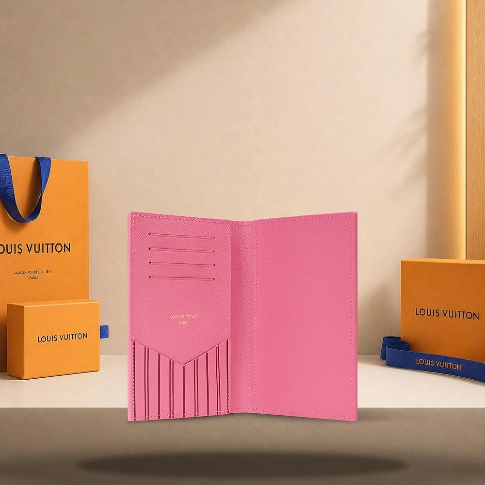 Louis Vuitton Los Angeles Pink Passport Cover Wallet M29101