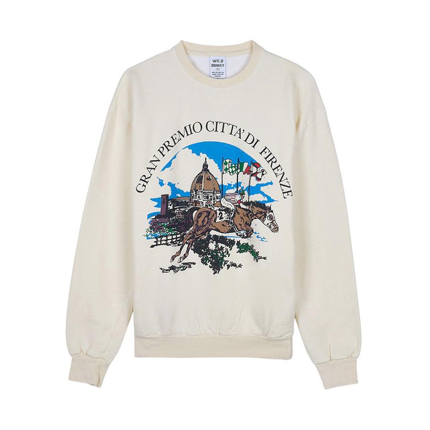 Wild Donkey Pastel Yellow Unisex Sweatshirt GRAN PREMIO