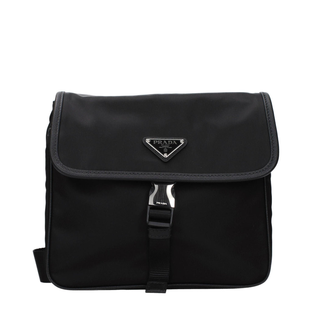 PRADA Black Nylon Crossbody Bag