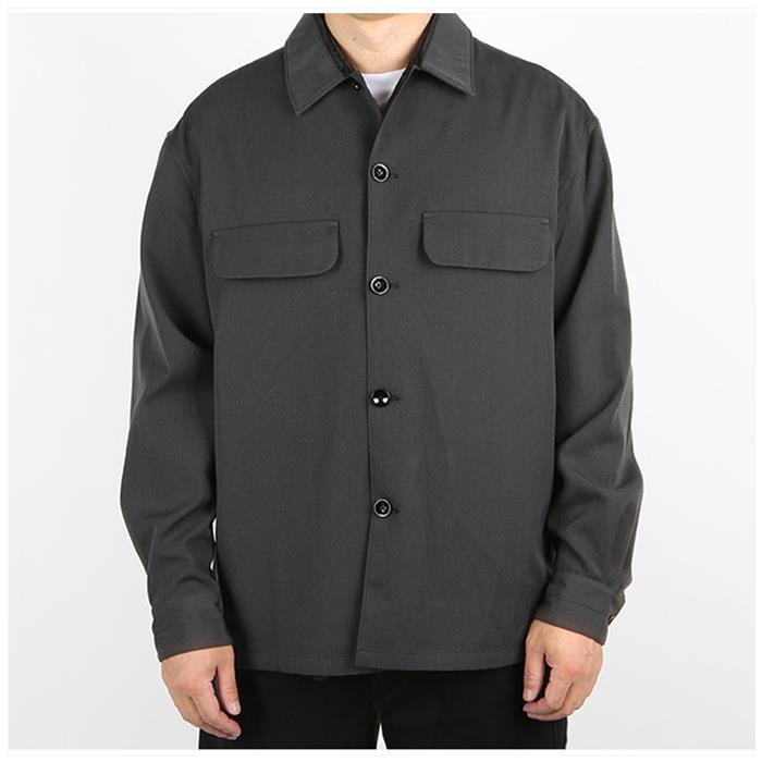 Lemaire Poly Wool Gabardine Pocket Long Sleeve Shirt
