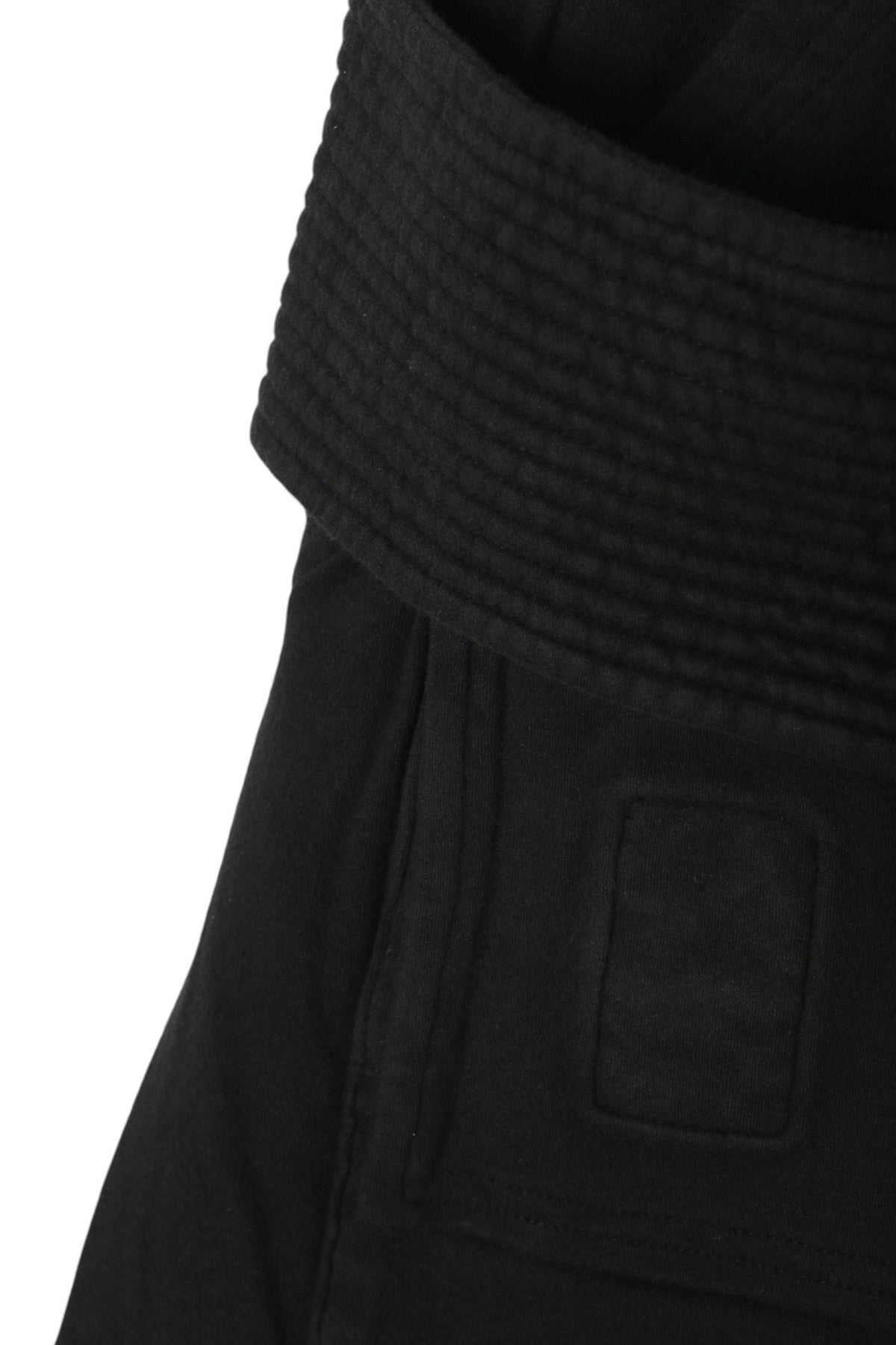 Rick Owens DRKSHDW Wide Creatch Cargo Pants Black Double Brushed Jersey
