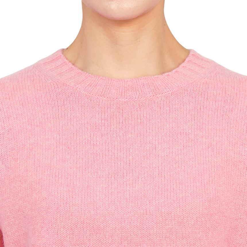 SPORTY&RICH Pink Crewneck Knit Sweater for Women