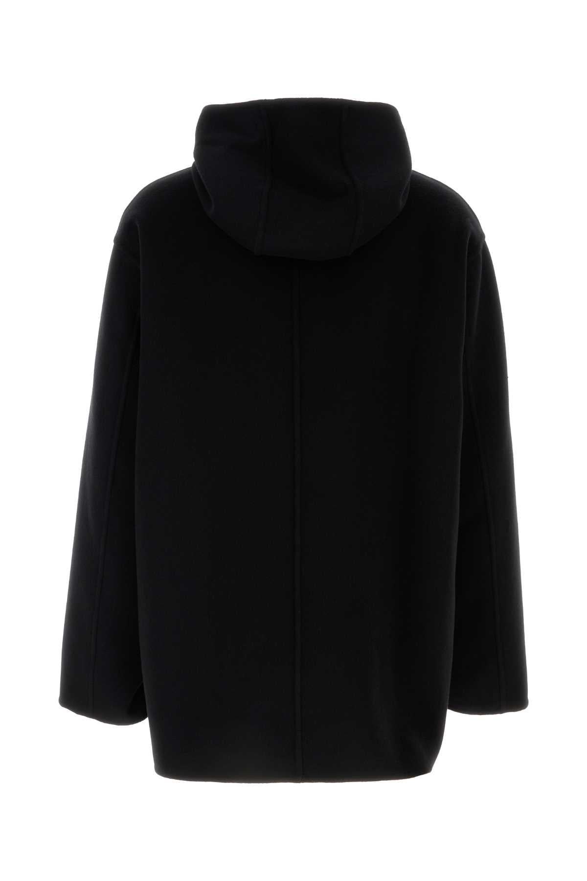 PRADA Black Wool Single-Breasted Jacket