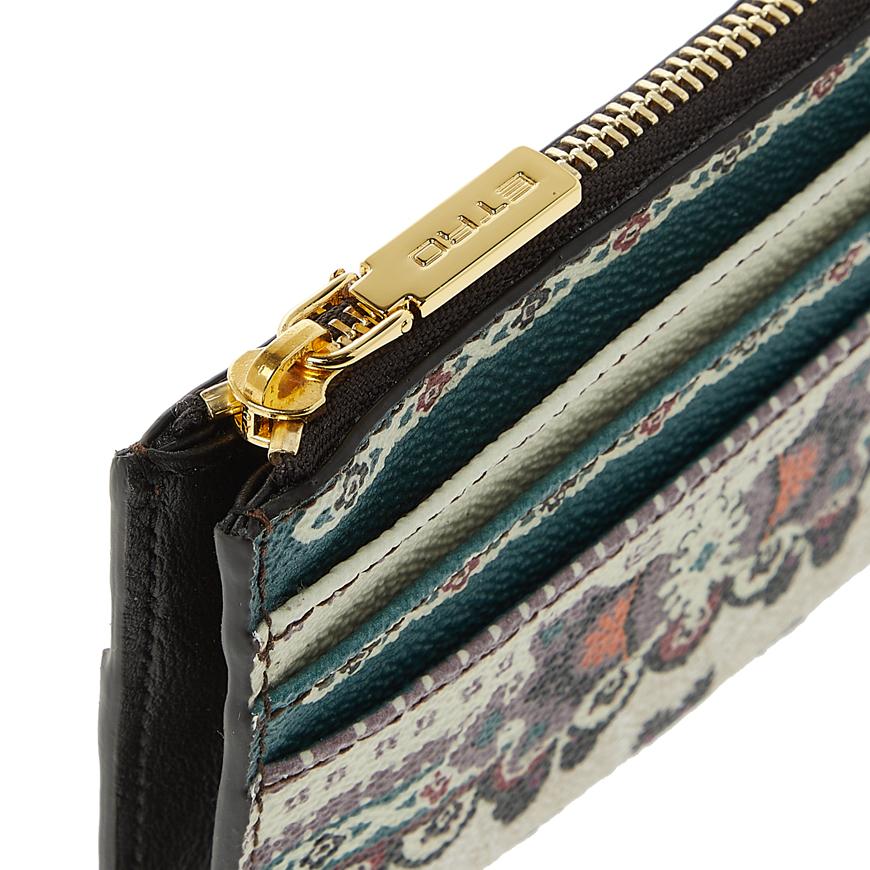Etro Twister Leather Card Case Wallet for Women 1N497 2547 800