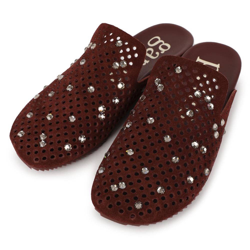 Pedro Garcia Crystal Studded Utility Clog Slippers BRAIDY 05 012