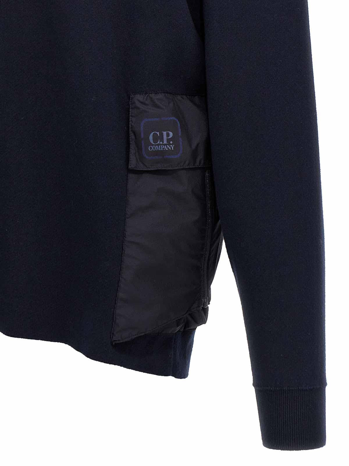 CP Company Men’s Metropolis Cotton Double Mixed Zip Hoodie 17CLKN016A006599M897