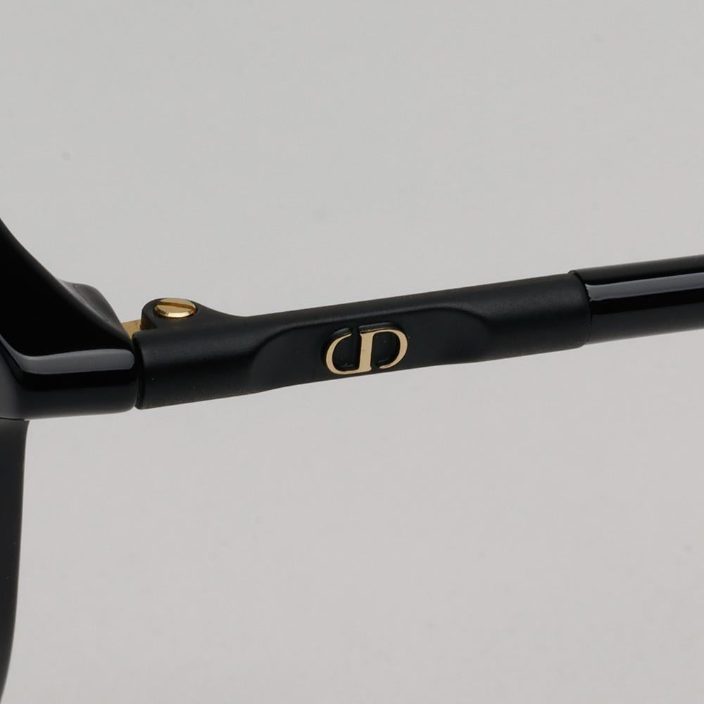 DIOR Round Acetate Eyeglass Frames Asian Fit Unisex Black CD50100F