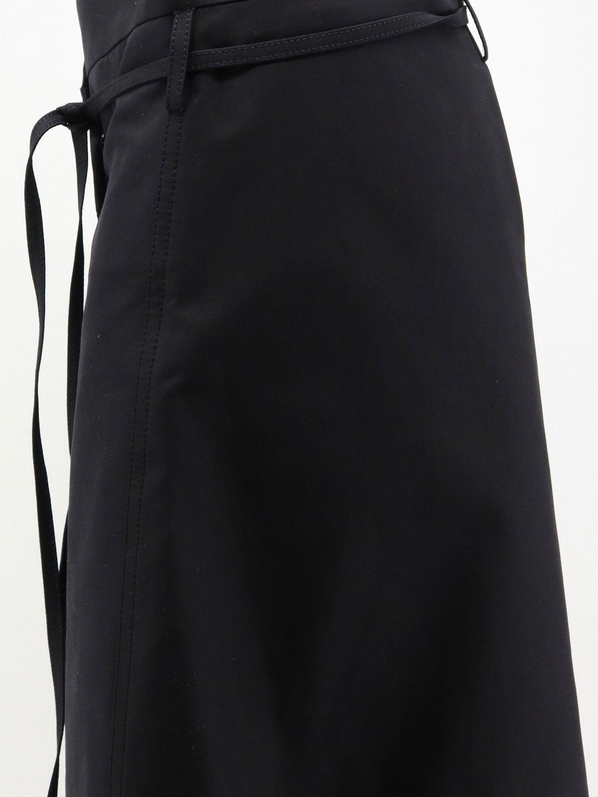 Bottega Veneta Black Wool Long Skirt