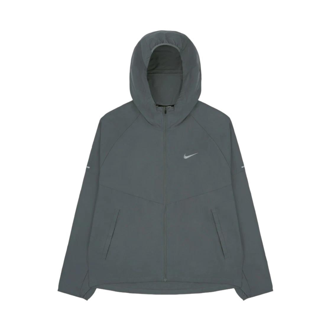 Nike Repel Miler Running Jacket Smoke Gray Windbreaker Jacket