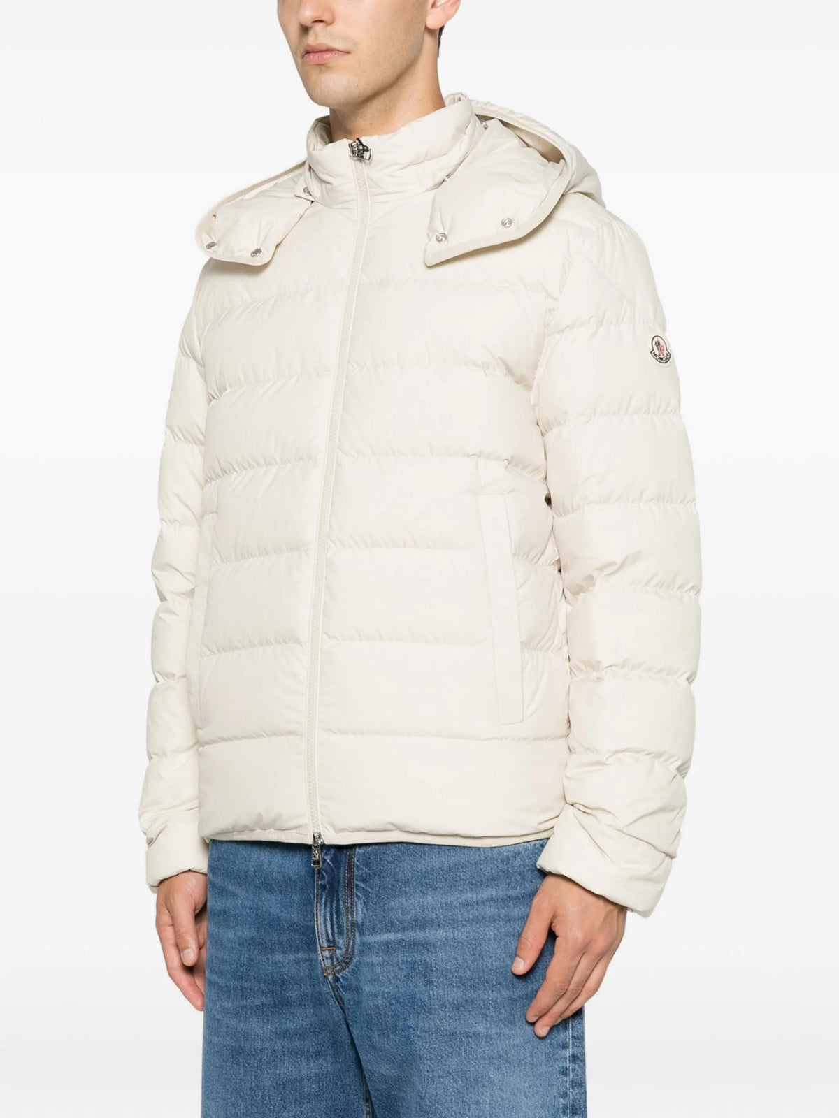 Moncler Down Puffer Jacket Black Nylon Men’s Outerwear