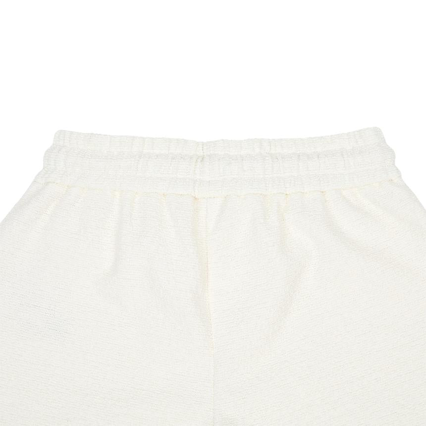 Moncler Women’s Cotton Blend Logo Trim Short Shorts White