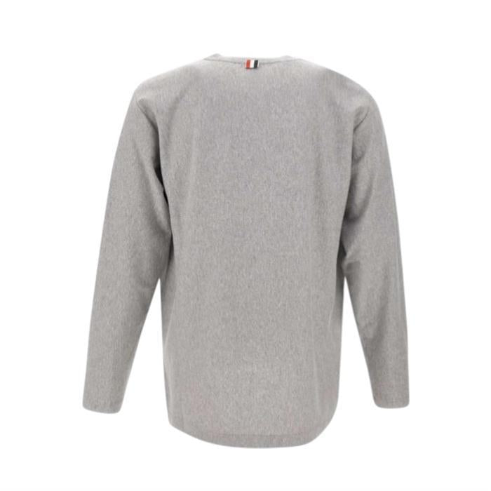 THOM BROWNE Oversized RWB Stripe Long Sleeve T-Shirt