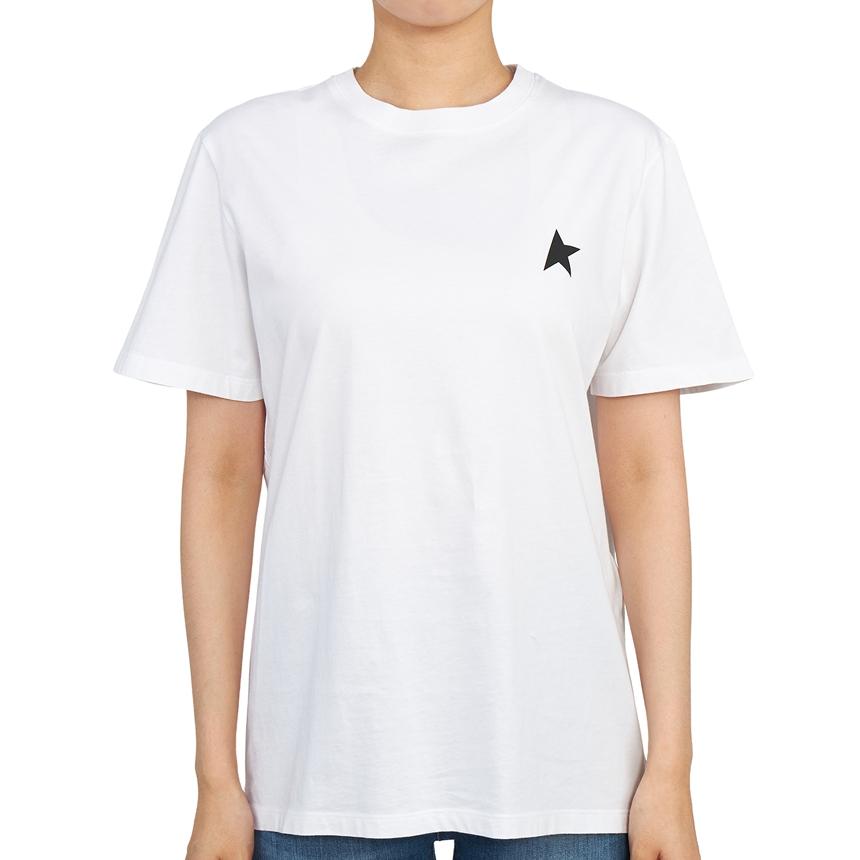 GOLDEN GOOSE Women’s Short Sleeve T-Shirt White Cotton
