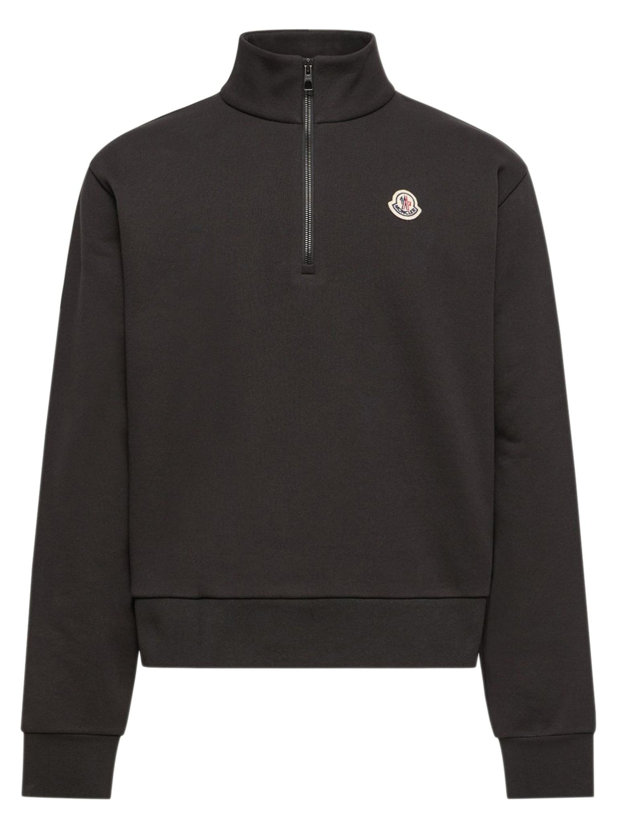Moncler Black Cotton Logo Sweatshirt for Men