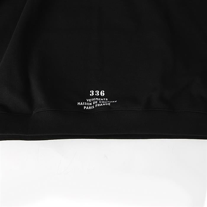 Vetements Black Maison de Couture Logo Hoodie