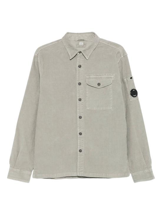 CP Company Corduroy Lens Long Sleeve Button Shirt London 19CMSH071A 006410O 331