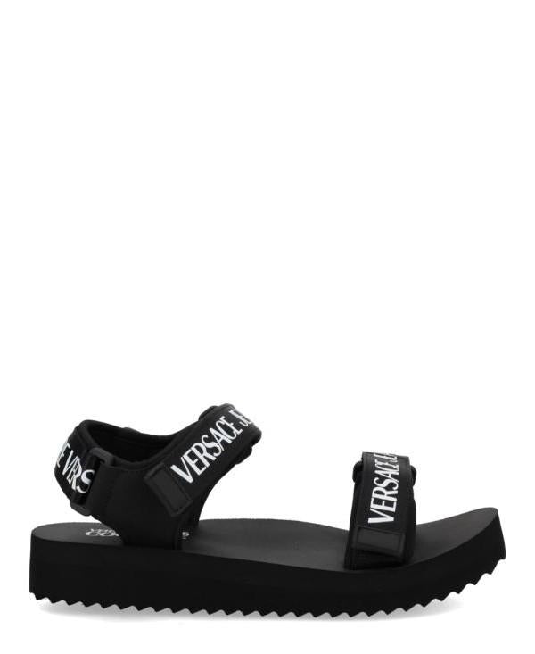 Versace MIAMI Sandals Black Leather