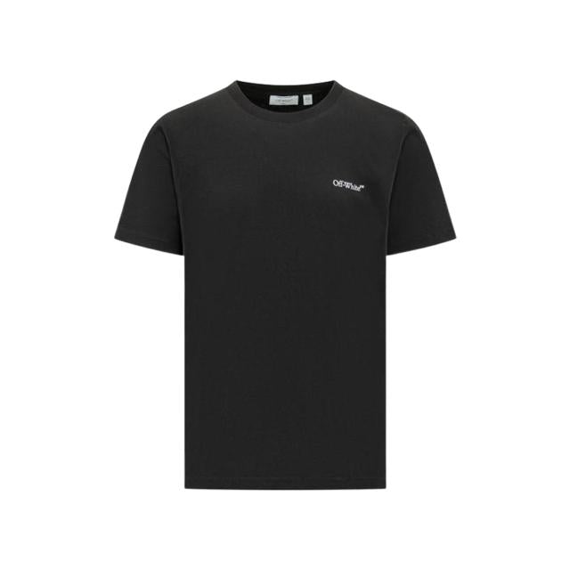 OFF WHITE Black Metal Back Arrow Short Sleeve T-Shirt Men 44MAA027 S26J 001