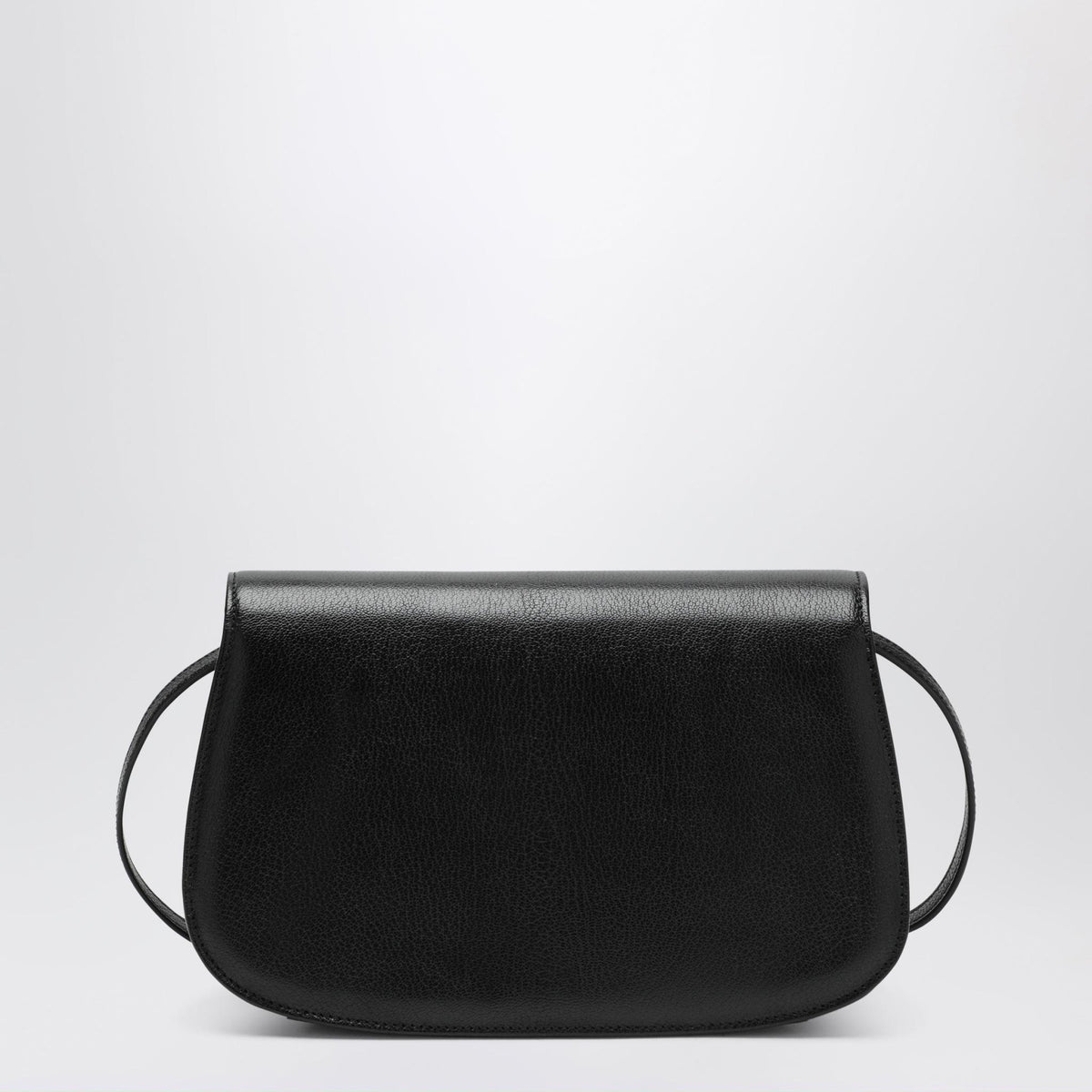 GUCCI Leather Shoulder Bag Black Classic Style