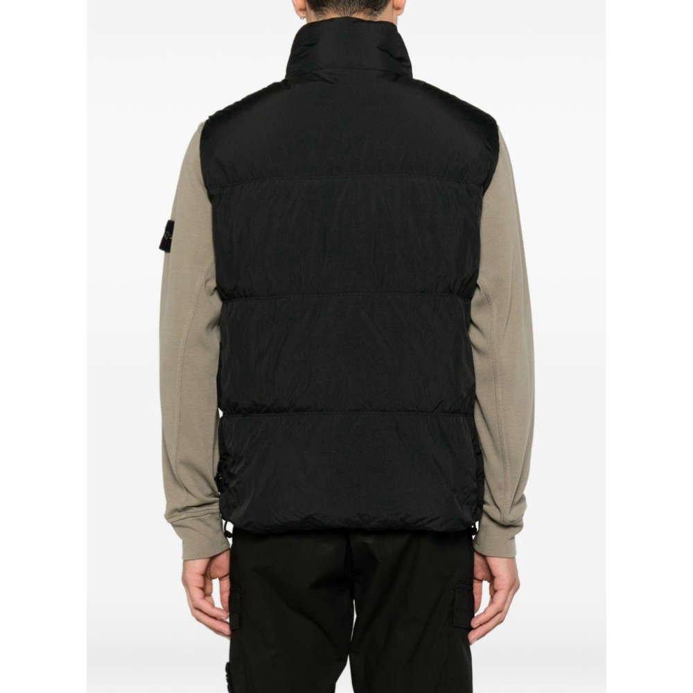 STONE ISLAND Crinkle Reps NY Black Down Puffer Vest