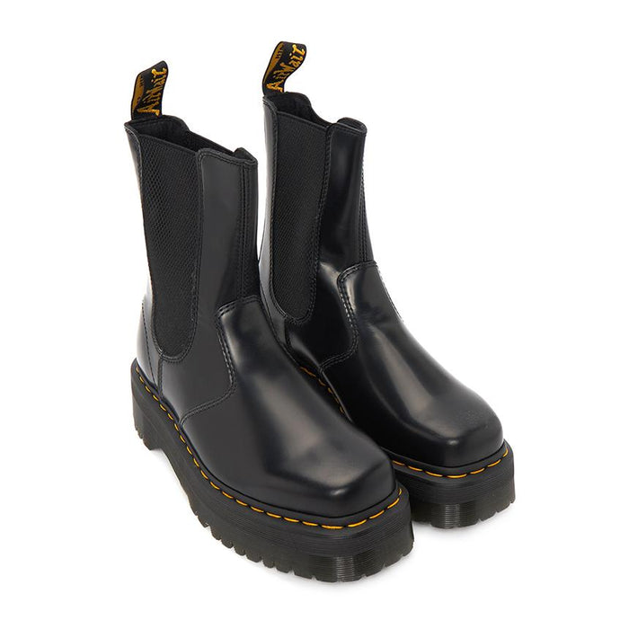 Dr.Martens Black 2976 High Quad Squared Chelsea Boots Unisex