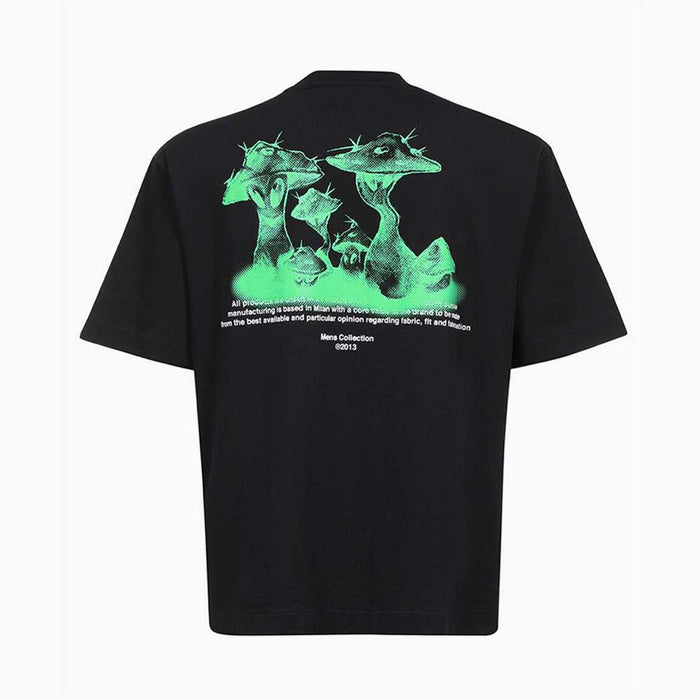 OFF WHITE SS Alien Mush Over Skate T-Shirt Black OMAA120S23JER016