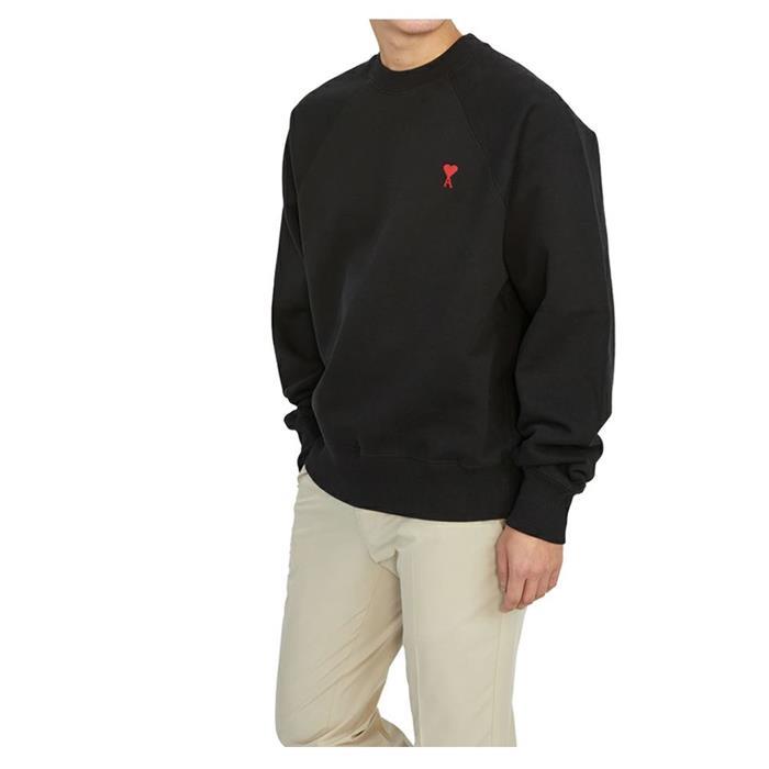 AMI Heart Logo Long Sleeve Sweatshirt T-Shirt BFUSW005
