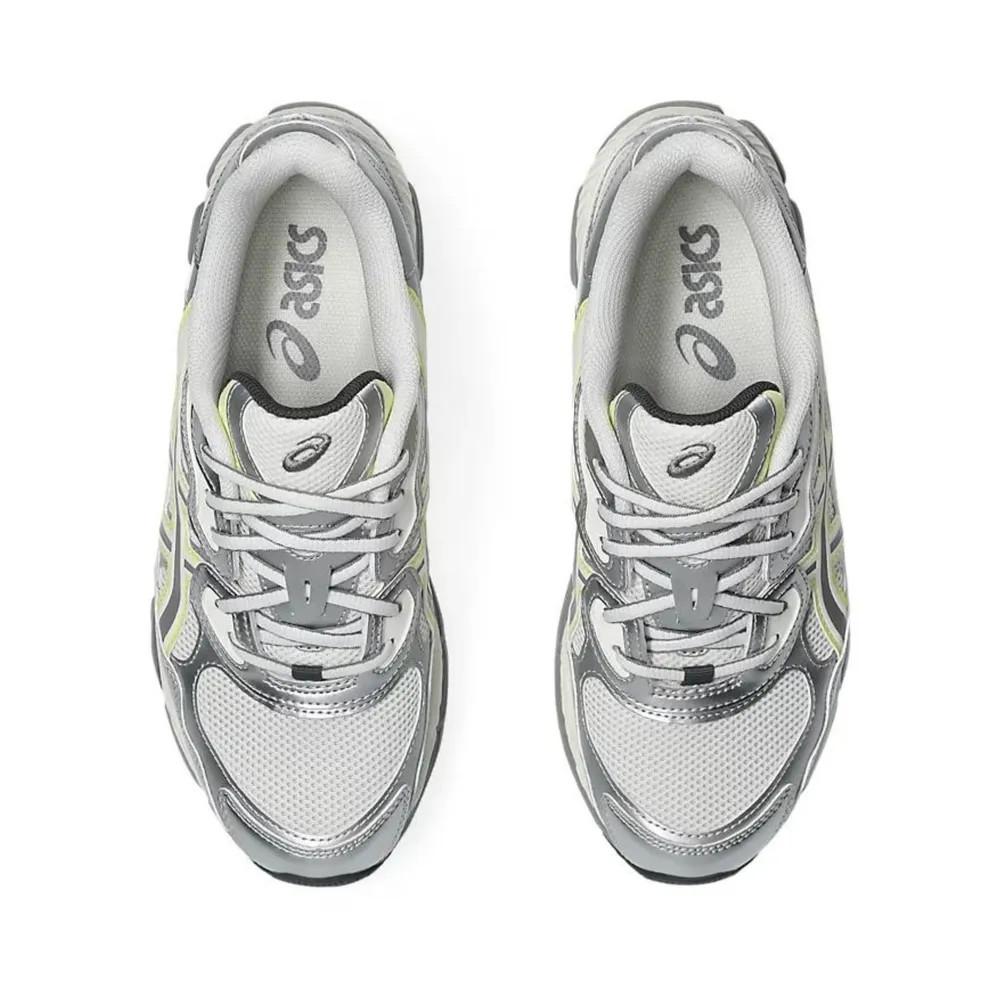 Asics x emmi GEL-NYC White Hurdle Silver Yellow Low-Top Sneakers