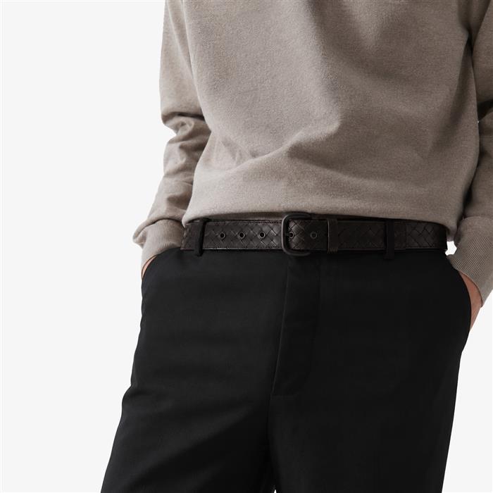 Bottega Veneta Intrecciato Leather Belt for Men