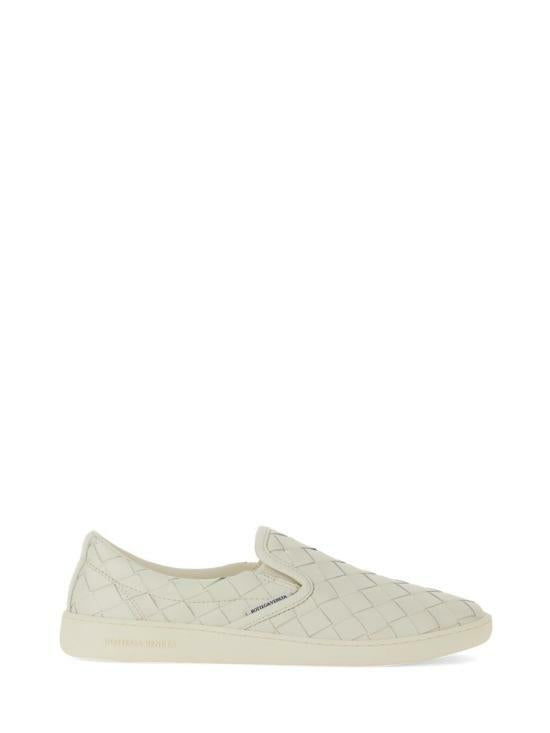 Bottega Veneta White Leather Soyer Sneakers