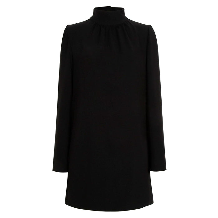 Max Mara Black High Neck Cady Mini Dress 2521226031 EMBASSY 004